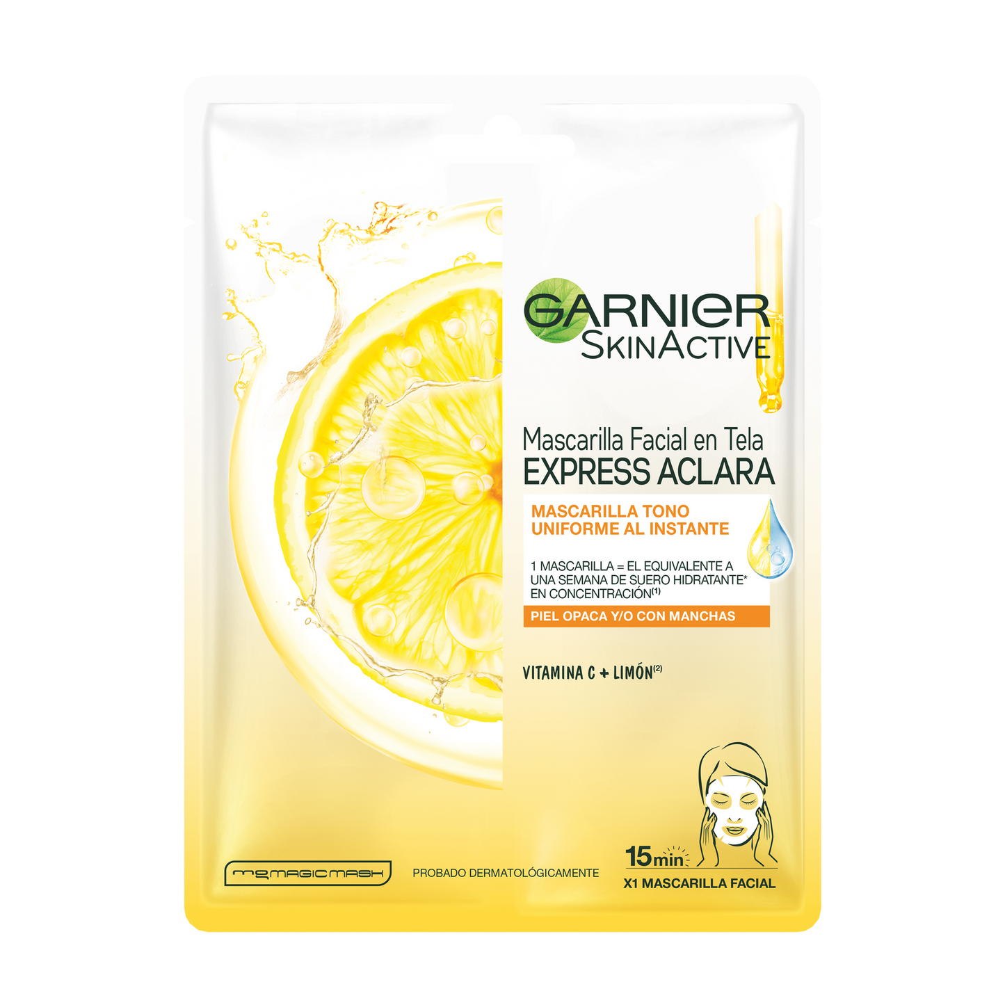 Garnier Express Aclara Mascarilla Facial en Tela 28g