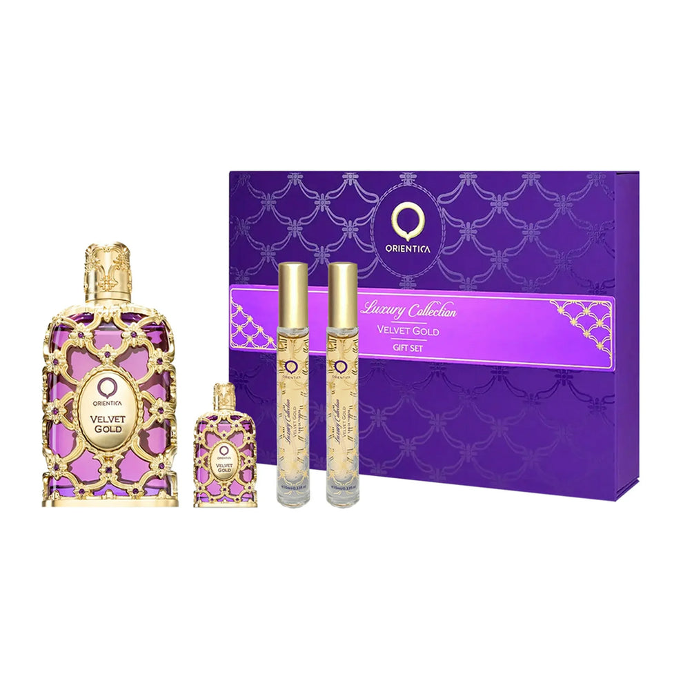 Orientica Velvet Gold Eau De Parfum Gift Set (4PC)