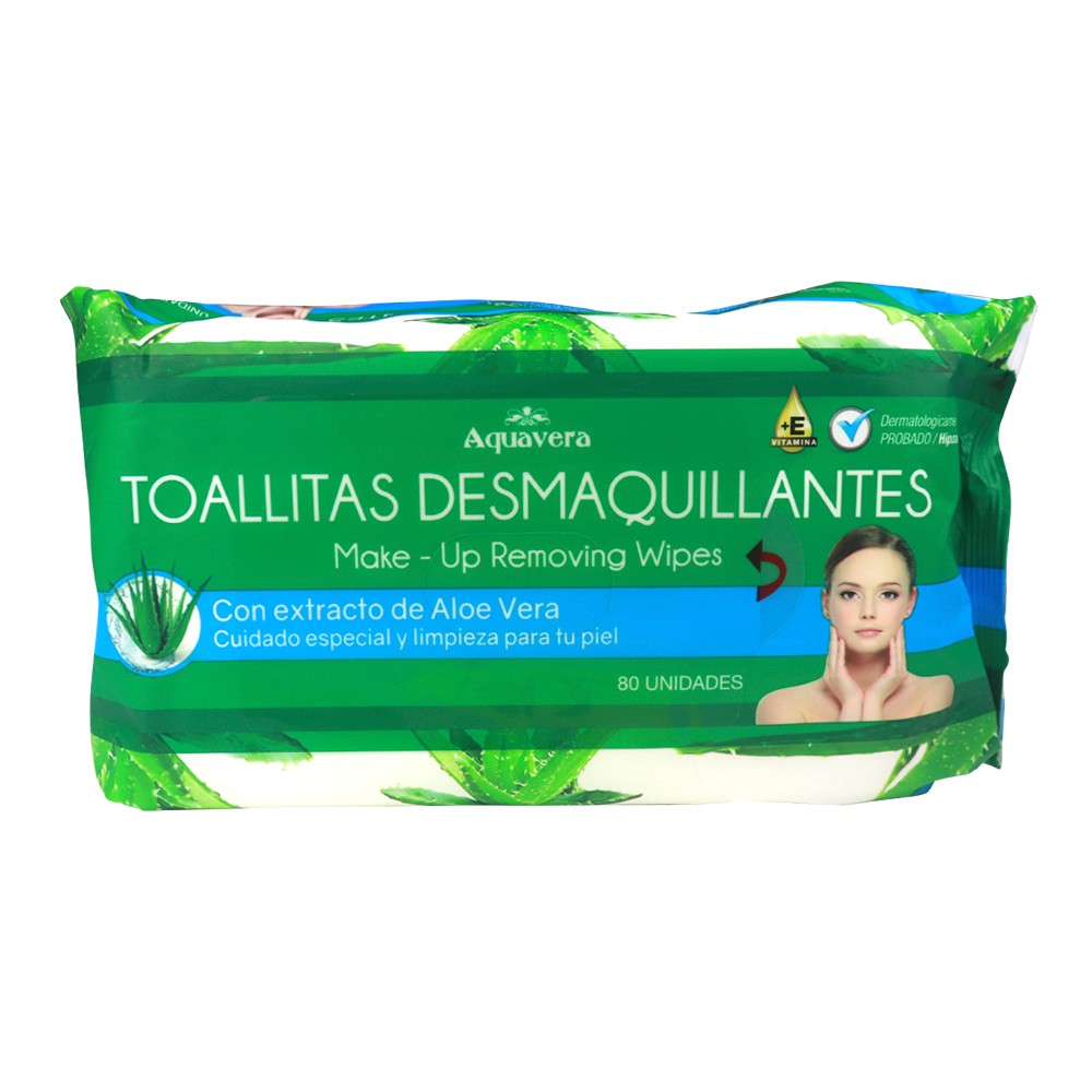 Aquavera Toallas desmaquillantes Aloe