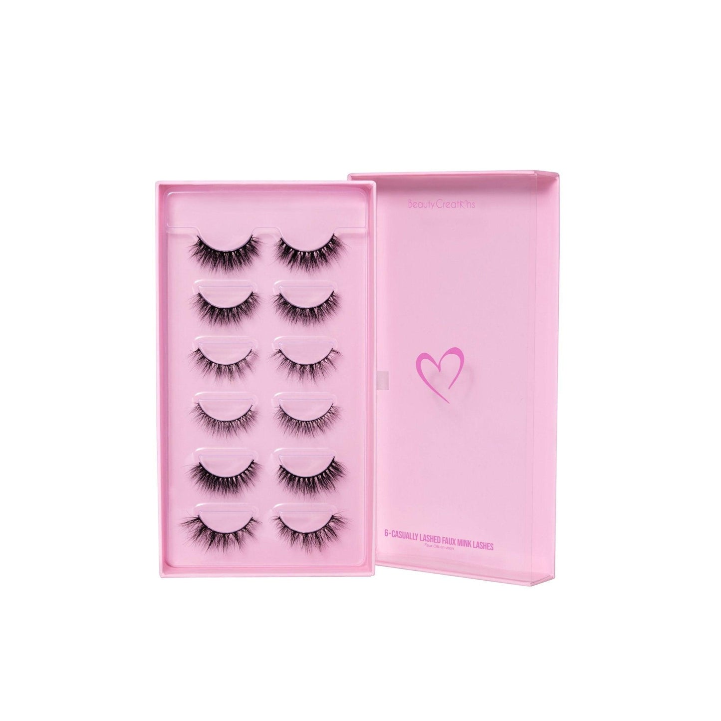 Beauty Creations 6 Pair Casually Lashed Faux Mink Lashes