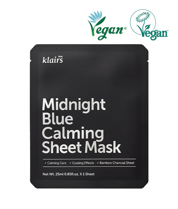 Dear, Klairs Midnight Blue Calming Sheet Mask 25 ml