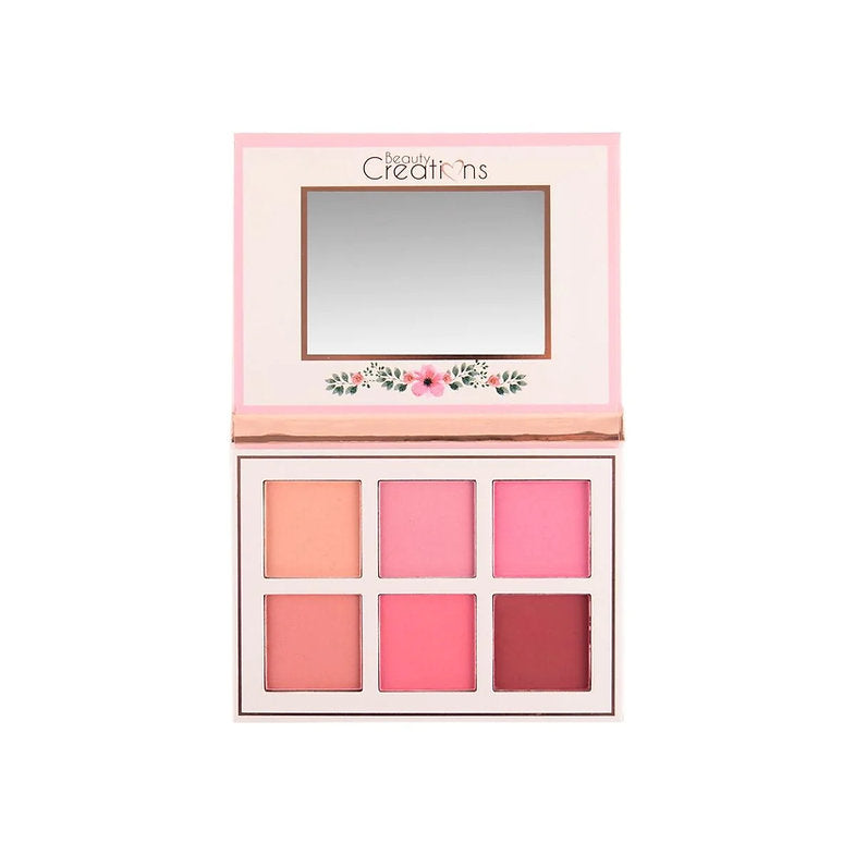 Beauty Creations Blush 6 Color Floral Bloom