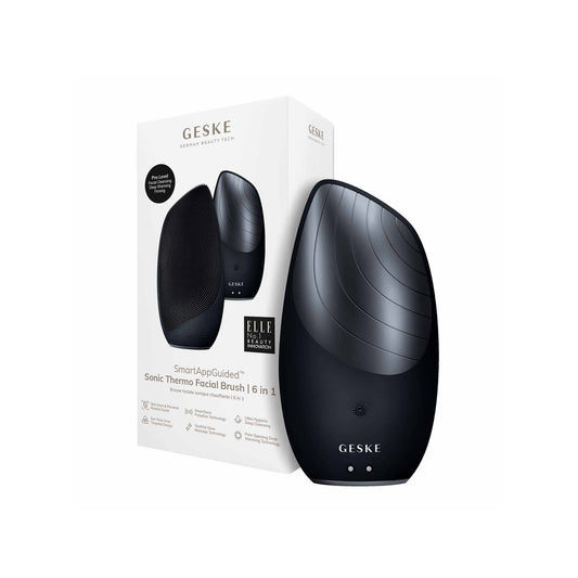 Geske Sonic Thermo Facial Brush 6 in 1 - Black