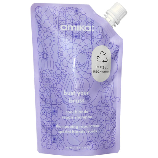 Amika Bust Your Brass Shampoo Refill Recharge 500ml