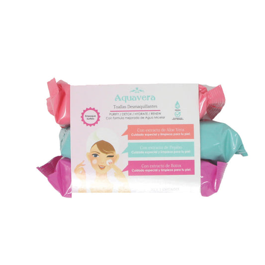 Aquavera Toallas desmaquillantes Tripack 30 und