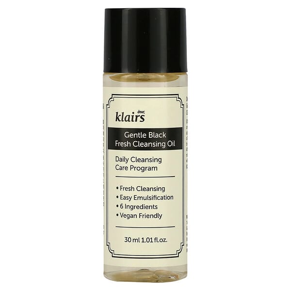 Dear, Klairs Gentle Black Fresh Cleansing Oil 30 ml