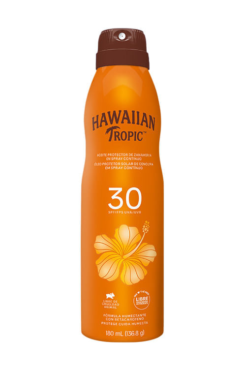 Hawaiian Aceite Protector Solar Zanahoria Spray SPF 30