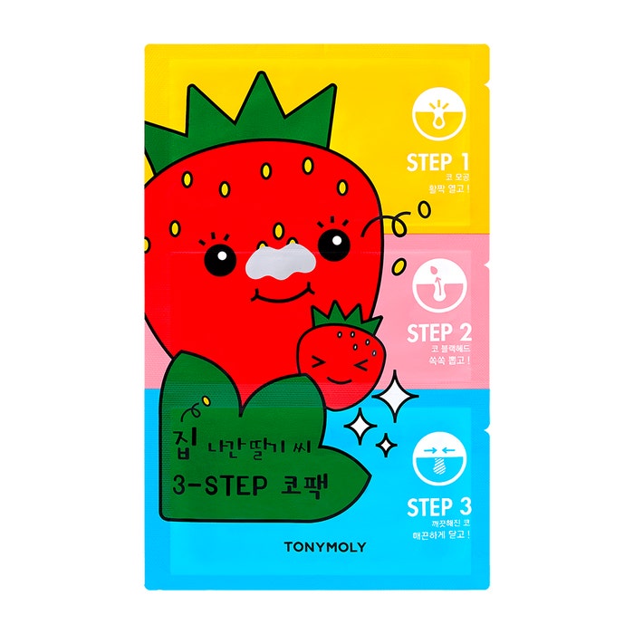 Tony Moly Runaway Strawberry Seed 3-Step Nose Pack