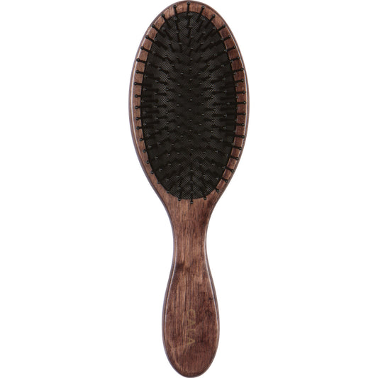 Cala Men's Dark Wood Wet N Dry Hair Brush