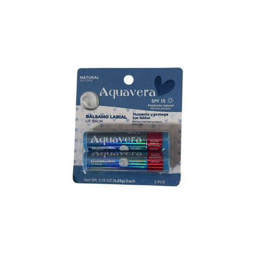 Aquavera Bálsamo De Labios Natural / Neutro 2 Pie