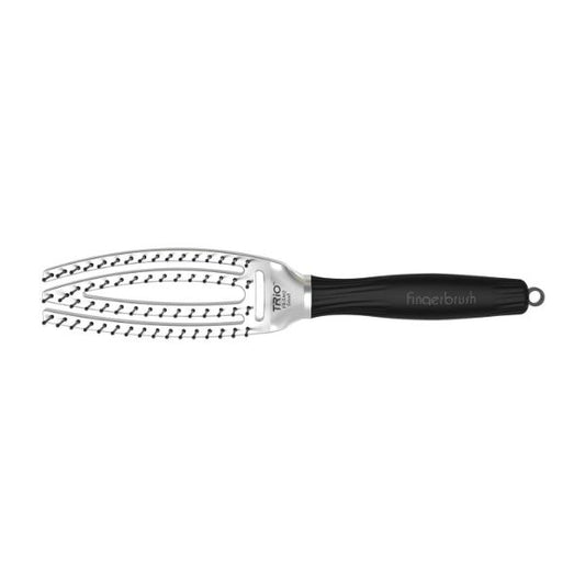 Olivia Garden Finger Brush Trio Paddle Small Silver