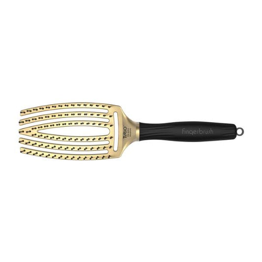 Olivia Garden Finger Brush trio Medium Gold Brush