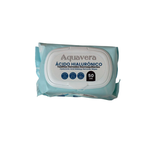 Aquavera Makeup Remover Wipes Ácido Hialurónico