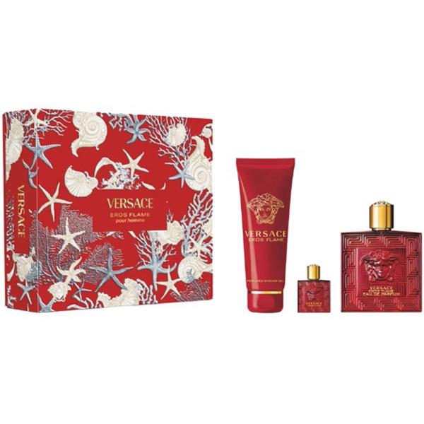 Versace Eros Flame EDP 100ml 3-Piece Gift Set