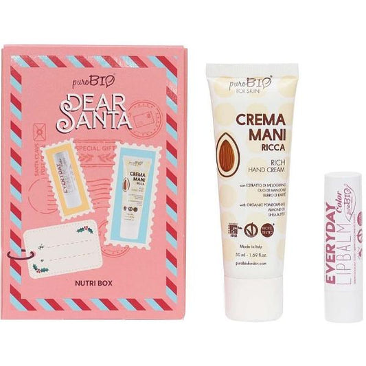 Puro Bio For Skin Hand Cream Set Crema Mani Ricca & Lipbalm