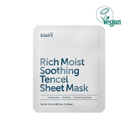Dear, Klairs Rich Moist Soothing Tencel Sheet Mask 25 ml