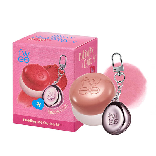 Fwee Lip & Cheek Blurry Pudding Pot + Keyring Set