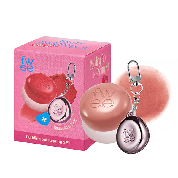 Fwee Lip & Cheek Blurry Pudding Pot + Pendant Keyring