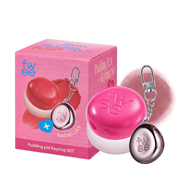 Fwee Lip & Cheek Blurry Pudding Pot + Pendant Keyring