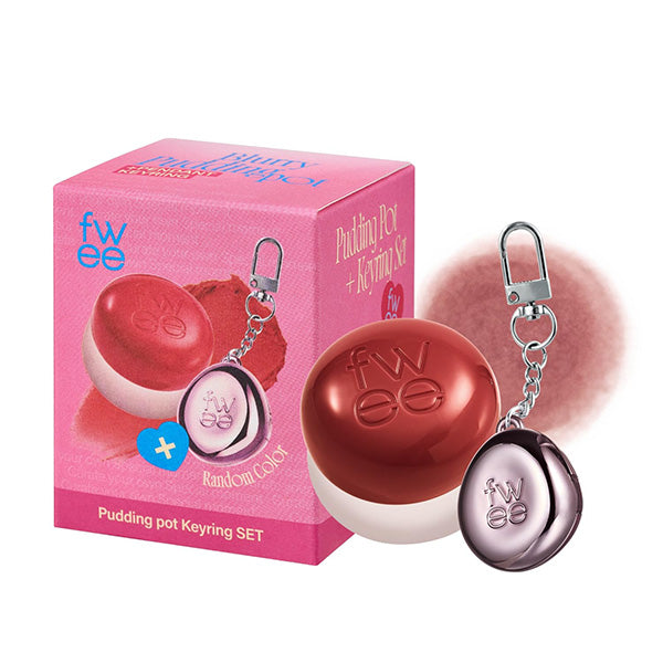 Fwee Lip & Cheek Blurry Pudding Pot + Pendant Keyring