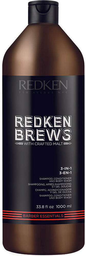 Redken Brews 3 En 1 Shampoo 1L