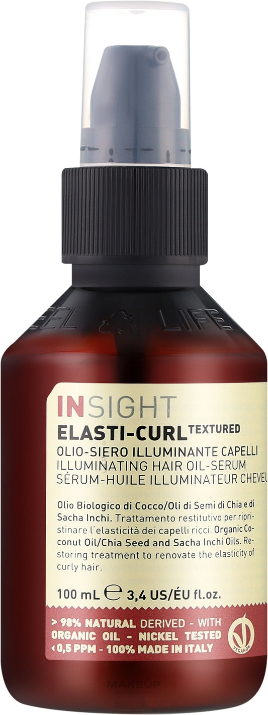 Insight Elasti-Curl Illuminating Hair Oil-Serum 100ml