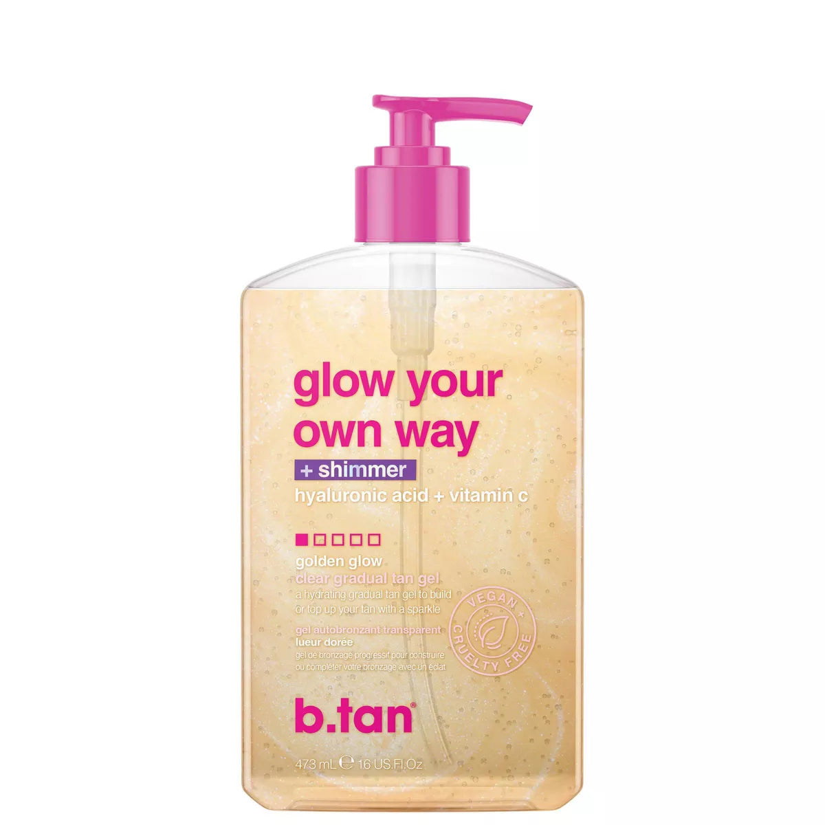 B.Tan Glow Your Own Way Shimmer - Gradual Self Tan Gel