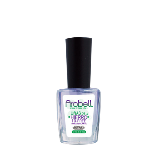 Arobell Uñas De Hierro 10-Free Brillo Secante 12ml