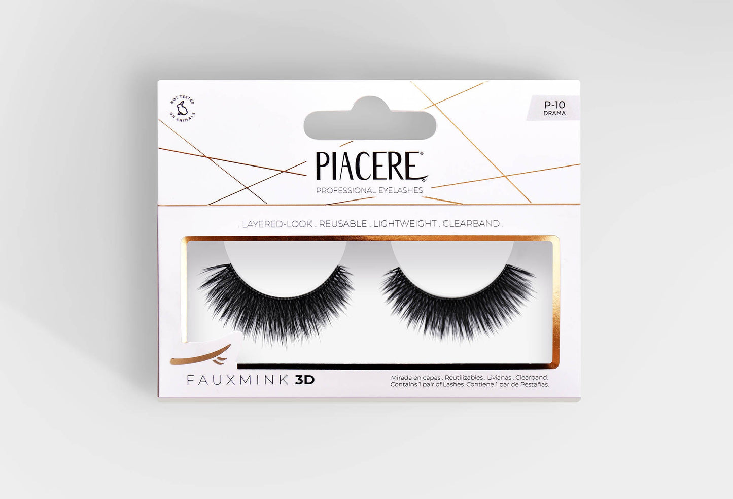 Piacere Pestañas Faux Mink 3D Drama