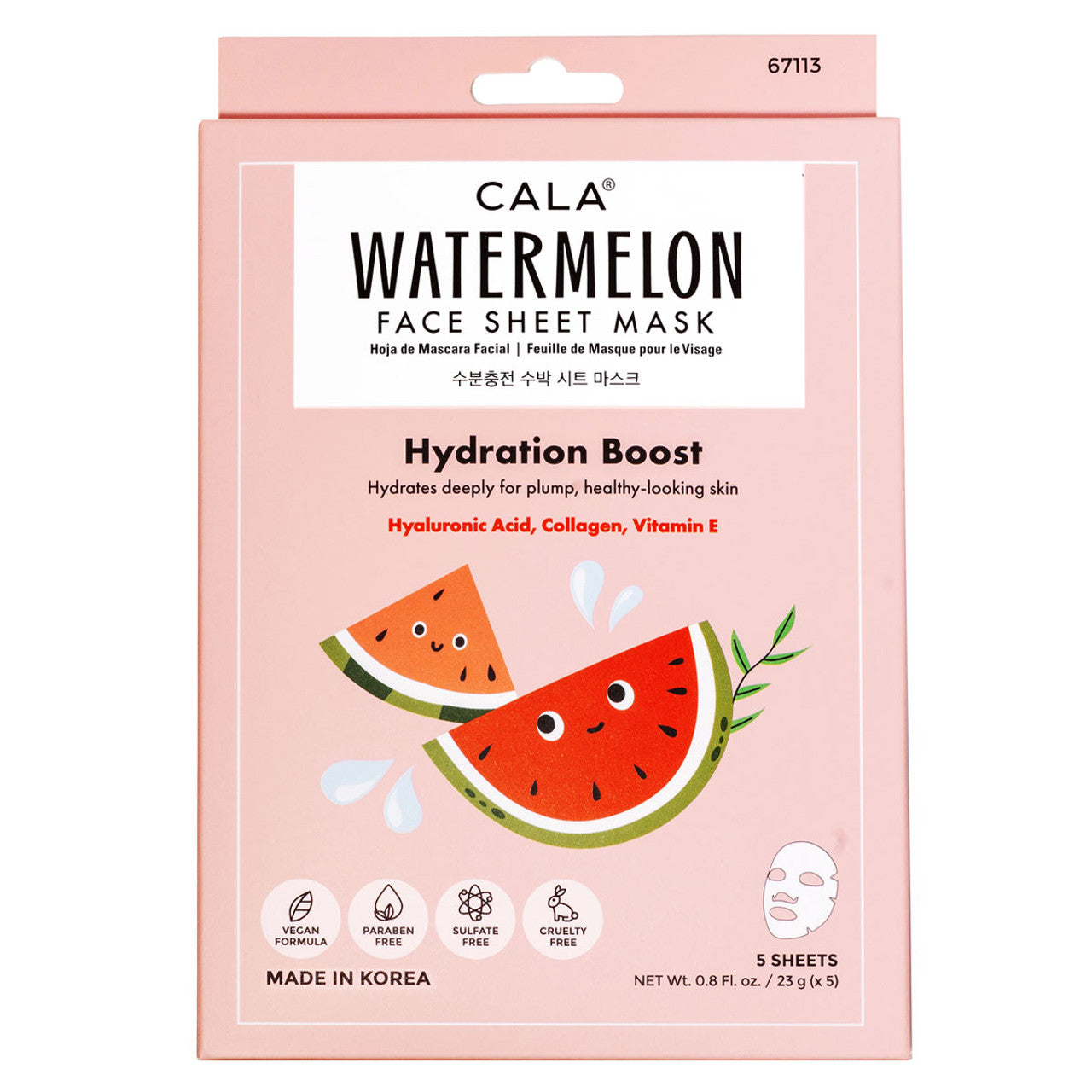 Cala Watermelon Face Sheet Mask