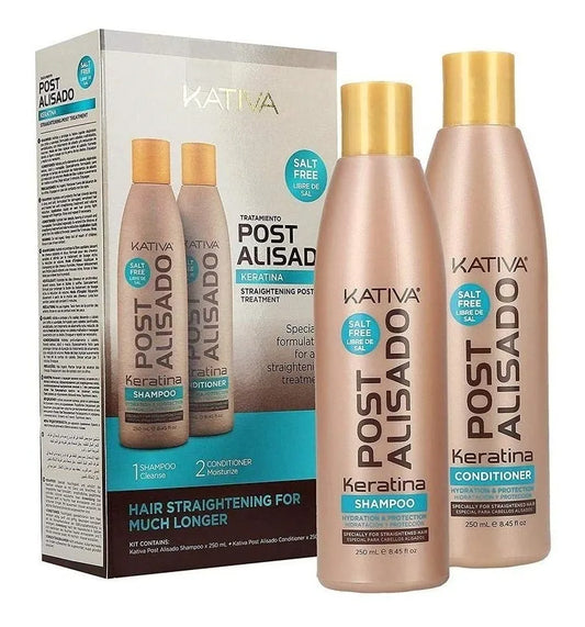 Kativa Kit Post Alisado Keratina 2 Piezas 250ml