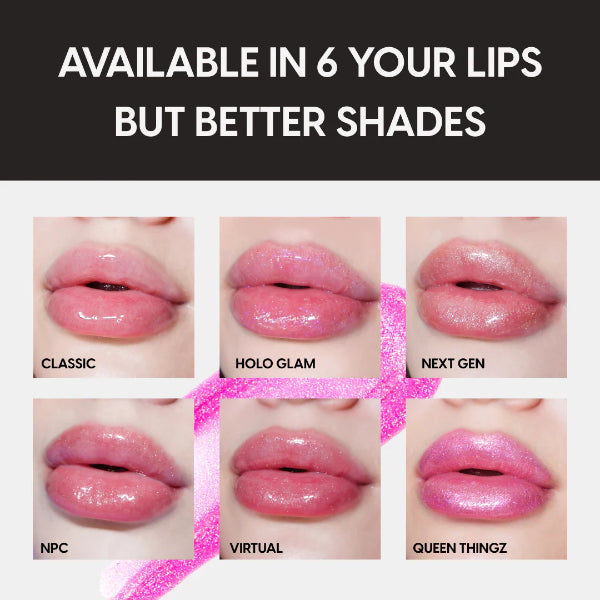 Kara Beauty Level Up Nourishing Lip Gloss (Rosehip Oil, Hyaluronic Acid, and Vitamin E) - Classic