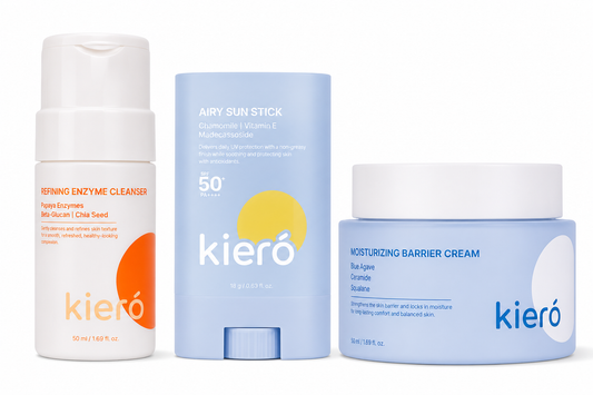 Kiero Kit Limpieza, Hidratación y Protección Solar