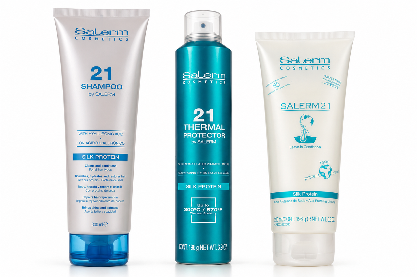 Salerm Kit Suavidad y Brillo con Protección Térmica