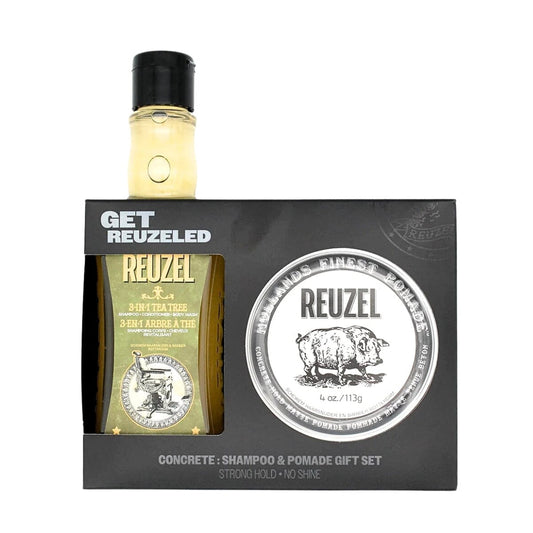 Reuzel 3 In 1 Shampoo And Concrete Pomade Kit