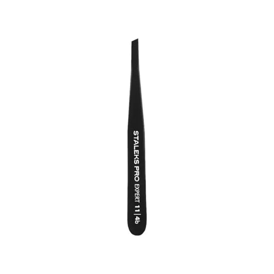 Staleks Pro Pinza Para Cejas Negra Expert Te- 11/4B