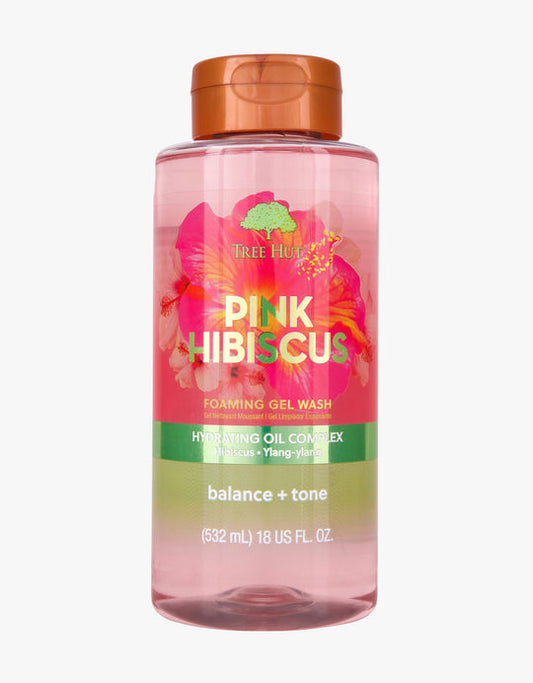 Tree Hut Foaming Gel Wash Pink Hibiscus 18oz