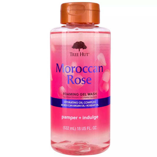 Tree Hut Foaming Gel Wash Morrocan Rose 18z