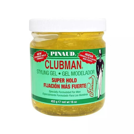 Clubman Super Clear Super Hold Styling Gel 16Oz