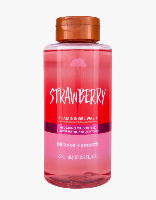 Tree Hut Foaming Gel Wash Strawberry 18oz