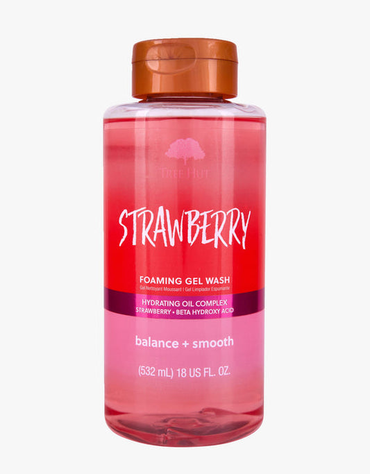 Tree Hut Foaming Gel Wash Strawberry 18oz